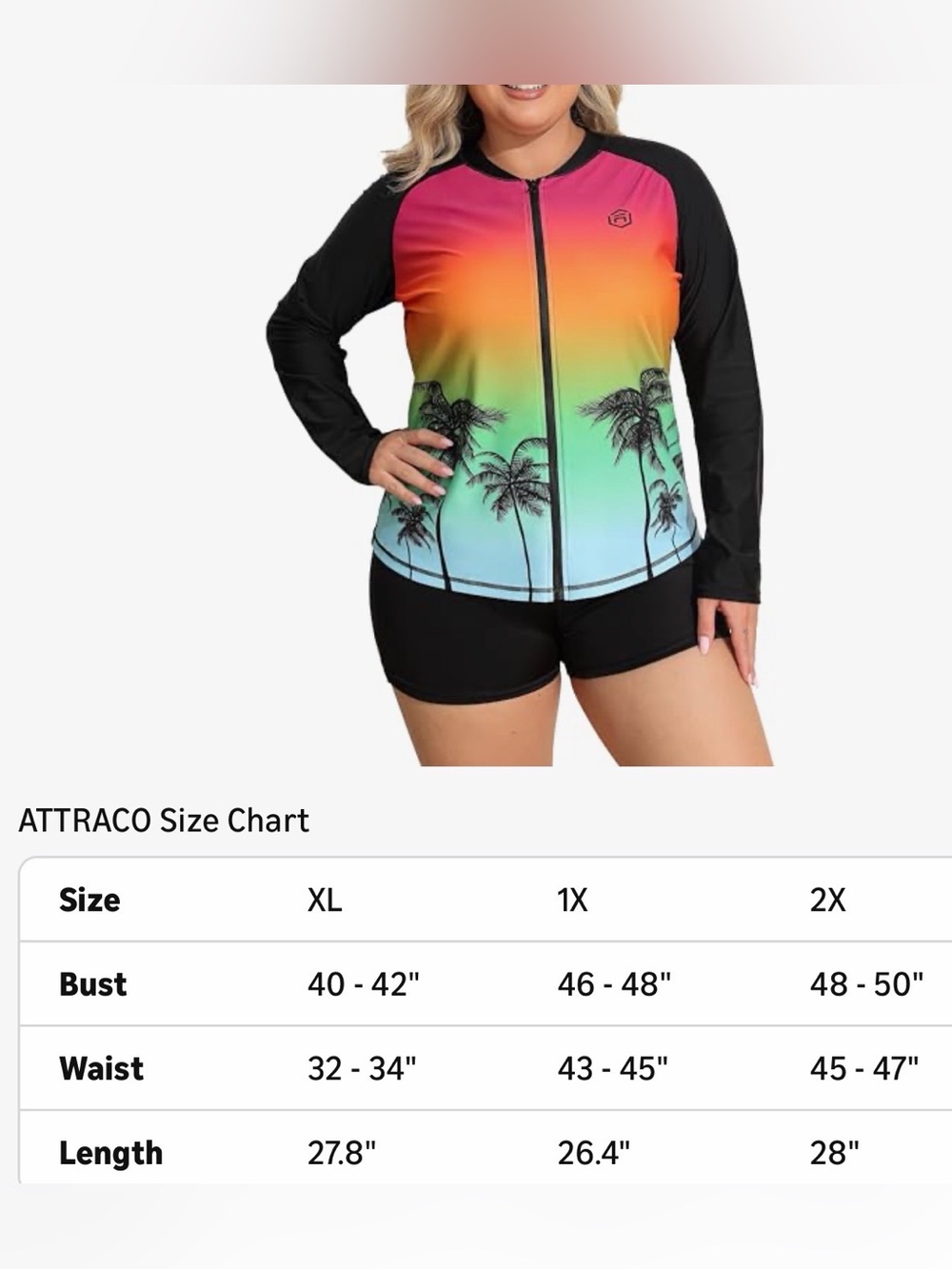 Women’s Zip-up Rash Guard - long sleeve - Picture 8 of 8